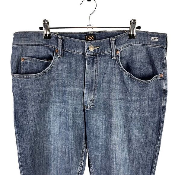 Lee Straight Jeans 36x34 Men’s Dark Wash Pre-Owned [#3357] - Picture 3 of 6